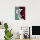 デジタルアート姿 ポスター (ホームオフィス)