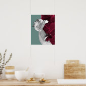 デジタルアート姿 ポスター (キッチン)