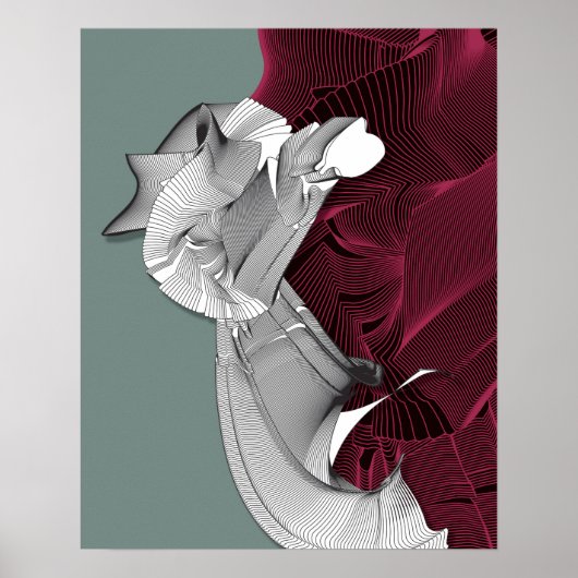 デジタルアート姿 ポスター (正面)