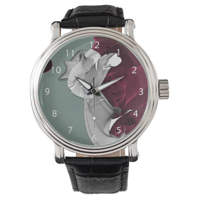 デジタルアート姿 腕時計 (正面)