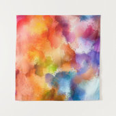 デジタルアート抽象芸術パターン。ハンドスケッチ モダン  タペストリー (正面(横))