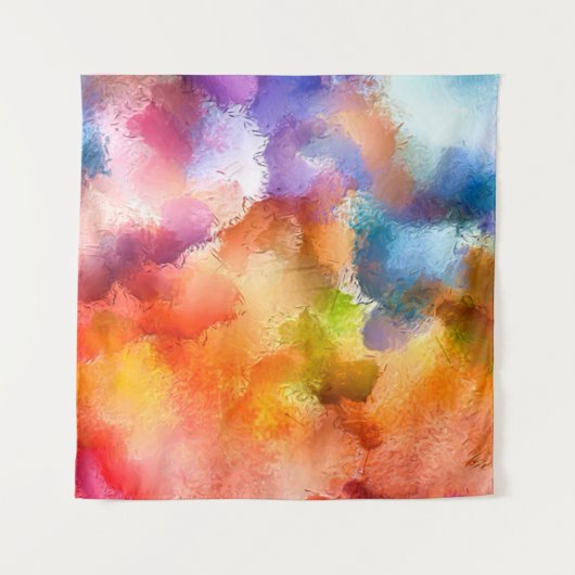 デジタルアート抽象芸術パターン。ハンドスケッチ モダン  タペストリー (正面)