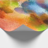 デジタルアート抽象芸術パターン。ハンドスケッチ モダン  ラッピングペーパー (角)