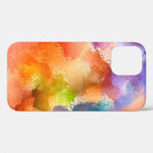 デジタルアート抽象芸術パターン。ハンドスケッチ モダン Case-Mate iPhoneケース (裏面 (横))