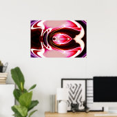 デジタルアート絵画抽象芸術の壁ポスタープリント ポスター (ホームオフィス)