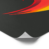 デジタルアート |ウォールアート |アストロ子猫ユニコーン宇宙 ポスター (角)