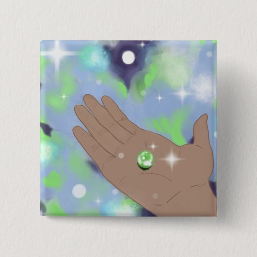 デジタルアート ボタン 缶バッジ (正面)