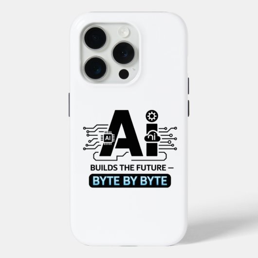 デジタルイノベーションコンピュータサイエンスAIアート Case-Mate iPhoneケース (裏面)