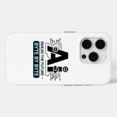 デジタルイノベーションコンピュータサイエンスAIアート Case-Mate iPhoneケース (裏面 (横))