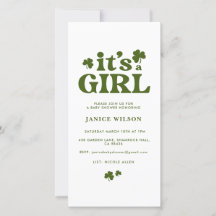 デジタルイベントその女の子セントパトリックの日ベビー