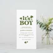 デジタルイベントIts a Boy St. Patrick's Dayベビー 案内状 (スタンド正面)