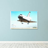 デジタルイラストレーションの宇宙シャトル キャンバスプリント (インサイチュ (ウッドフロア))