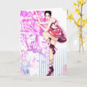 デジタルイラストレーションは"流行の中国- Princ --をインスパイア カード (黄色い花)