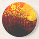 デジタルイルミネーション竹月ペイント コースター (正面)