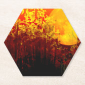 デジタルイルミネーション竹月絵 ペーパーコースター (正面)