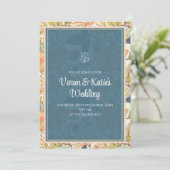 デジタルインディアンの招待とヒンズー教徒の結婚式の招待 招待状 (スタンド正面)