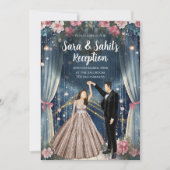 デジタルインディアンウェディングレセプション招待状 招待状 (正面)