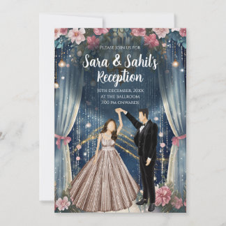 デジタルインディアンウェディングレセプション招待状 招待状