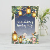 デジタルインディアン結婚の若者パーティー招待状 招待状 (スタンド正面)