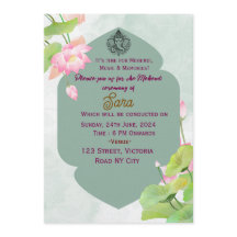 デジタルインドの結婚式のメヘンディセレモニー招待状