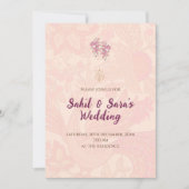 “デジタルインドの結婚式招待状　ヒンズー教の結婚式” 招待状 (正面)