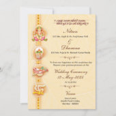 デジタルインドの結婚式招待状 招待状 (正面)