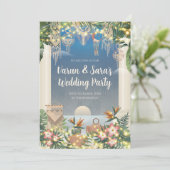 デジタルインドカクテルパーティー招待状インド 招待状 (スタンド正面)