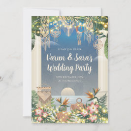 デジタルインドカクテルパーティー招待状インド 招待状