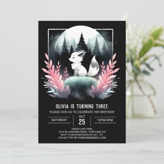 デジタルウィムシーウルフ誕生日 招待状 (スタンド正面)