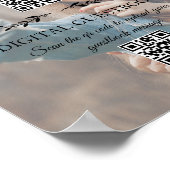 デジタルウェディングアルバム&ゲストブックqrコードフォト ポスター (角)