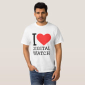 デジタルウォッチが好き Tシャツ (正面フル)