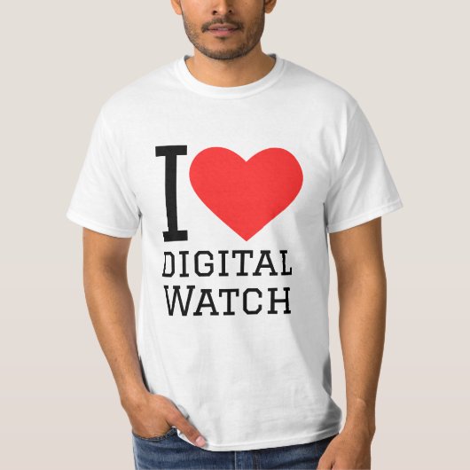 デジタルウォッチが好き Tシャツ (正面)