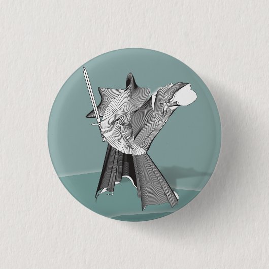 デジタルウォリアー 缶バッジ (正面)