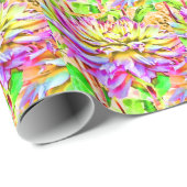 デジタルウォーターカラーダリアギフト ラッピングペーパー (ロールコーナー)