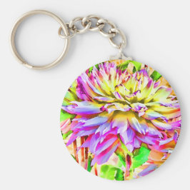 デジタルウォーターカラーダリア キーホルダー