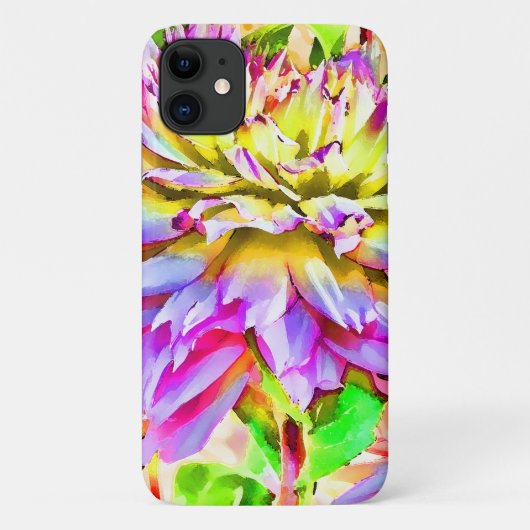 デジタルウォーターカラーダリア Case-Mate iPhoneケース (裏面)