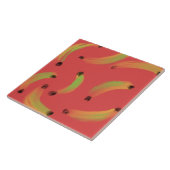 デジタルウォーターカラー+ガッシュ画法のバナナ タイル (側面)