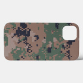 デジタルウッドランドカモフラージュ Case-Mate iPhoneケース (裏面 (横))