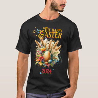 デジタルエッグとフラワー:イースターのお祝いにあなただけの特別なタッチを Tシャツ