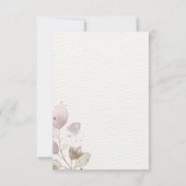 デジタルエレガントフローラ退職パーティーカード 招待状 (裏面)