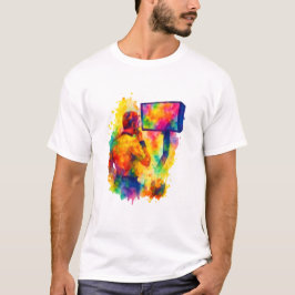 デジタルカオスTシャツ - ミームハッスル＆フットボールビブス Tシャツ