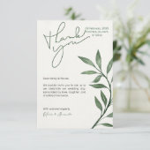 デジタルカスタムグリーンセージ結婚式招待状 招待状 (スタンド正面)