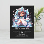 デジタルカスタムプリンセス誕生日 招待状 (スタンド正面)