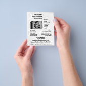 デジタルカメラのアイコン写真家、写真の採用 チラシ (手)