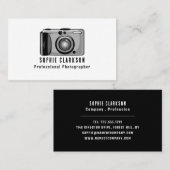 デジタルカメラアイコン、写真家、写真 名刺 (正面/裏面)