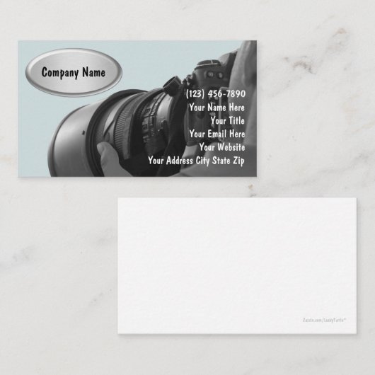 デジタルカメラマンのテーマ 名刺 (正面/裏面)