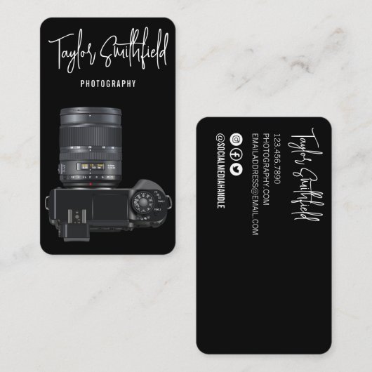 デジタルカメラ写真用名刺 名刺 (正面/裏面)