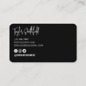 デジタルカメラ写真用名刺 名刺 (裏面)