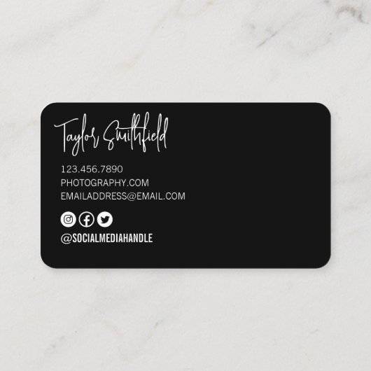 デジタルカメラ写真用名刺 名刺 (裏面)