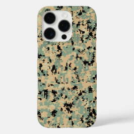 デジタルカモフラージュ タン+グリーンSMカモフラージュパターン iPhone 16 PROケース